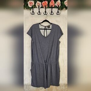 32° Cool Athleisure Heathered Grey Romper (NWOT)